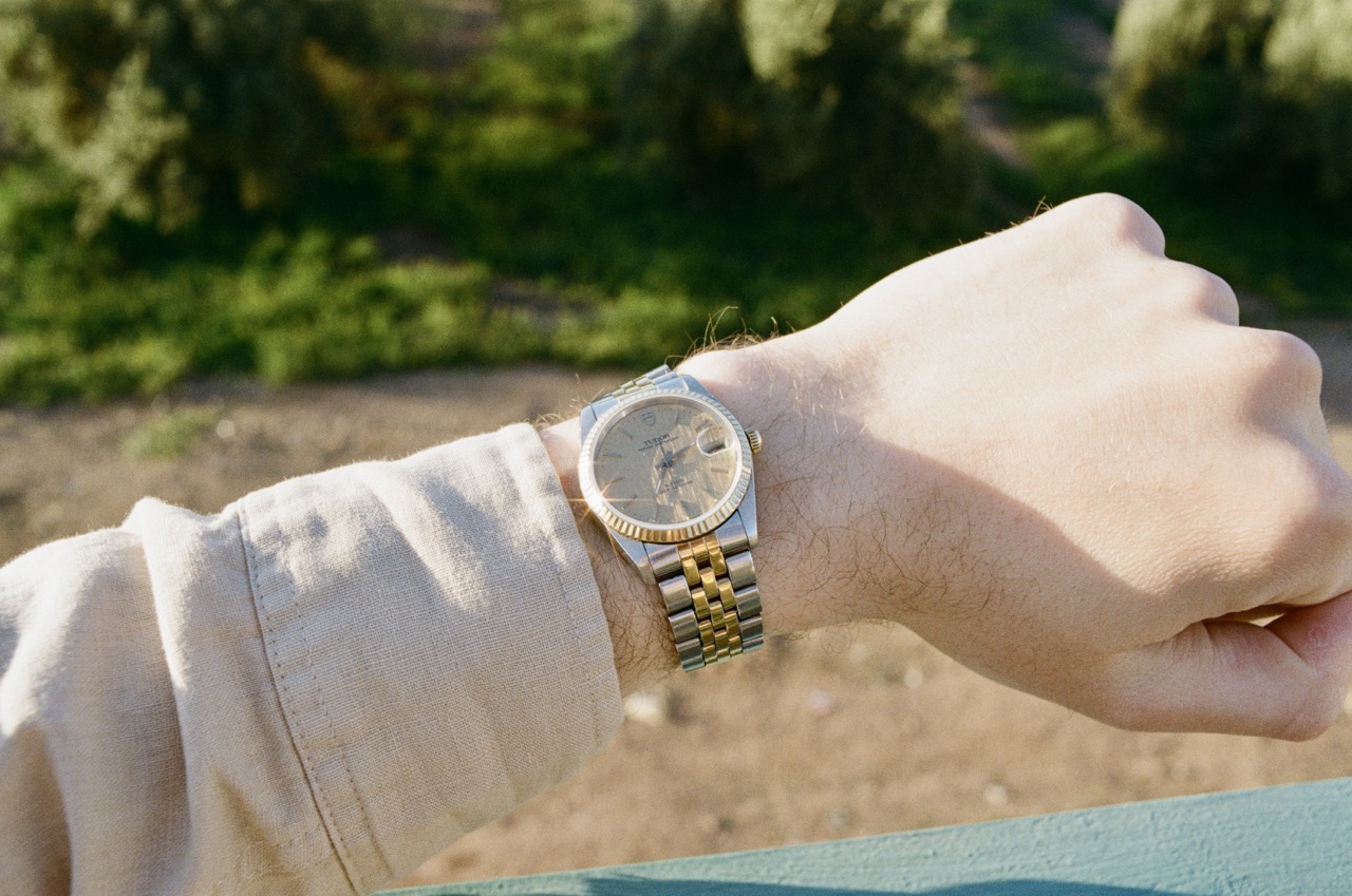 A Tudor Prince Oysterdate worn on wrist