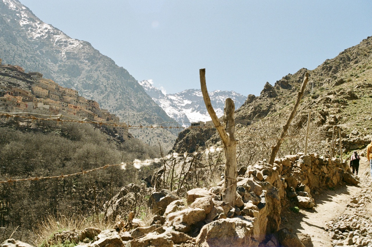Hiking trail in the Atlas mountains